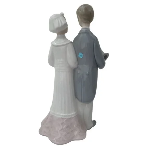 Vtg Retired LLADRO Wedding Bride & Groom Porcelain Figurine #4808 7.75" - Spain - Picture 2 of 4